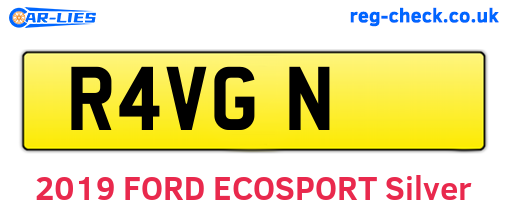 R4VGN are the vehicle registration plates.