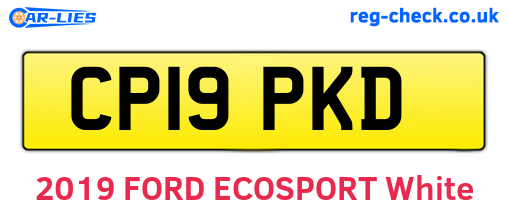 CP19PKD are the vehicle registration plates.