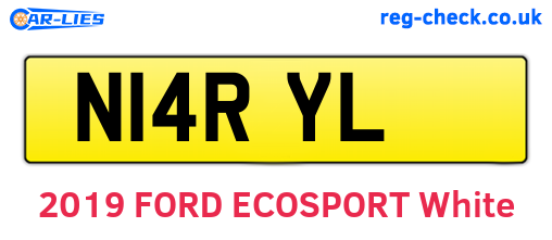 N14RYL are the vehicle registration plates.