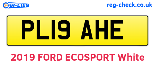 PL19AHE are the vehicle registration plates.