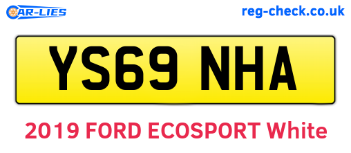 YS69NHA are the vehicle registration plates.