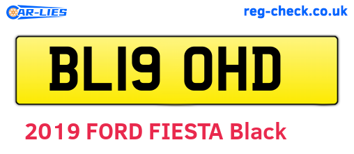 BL19OHD are the vehicle registration plates.