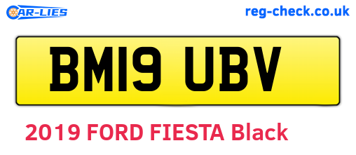 BM19UBV are the vehicle registration plates.