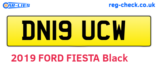 DN19UCW are the vehicle registration plates.