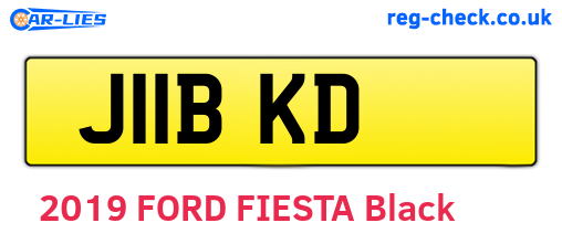 J11BKD are the vehicle registration plates.