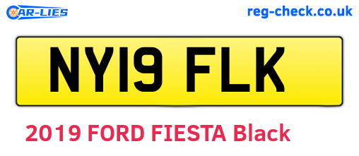 NY19FLK are the vehicle registration plates.