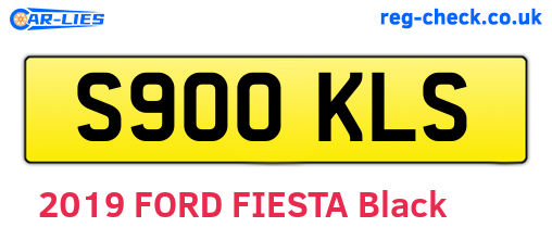 S900KLS are the vehicle registration plates.