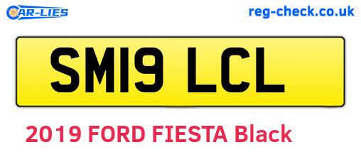 SM19LCL are the vehicle registration plates.