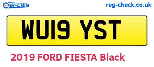 WU19YST are the vehicle registration plates.