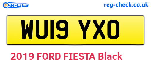 WU19YXO are the vehicle registration plates.