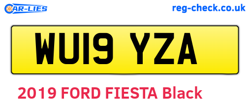 WU19YZA are the vehicle registration plates.