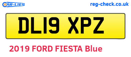 DL19XPZ are the vehicle registration plates.