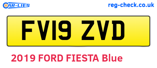 FV19ZVD are the vehicle registration plates.