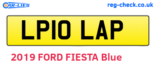 LP10LAP are the vehicle registration plates.