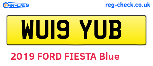 WU19YUB are the vehicle registration plates.