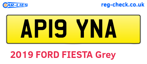 AP19YNA are the vehicle registration plates.