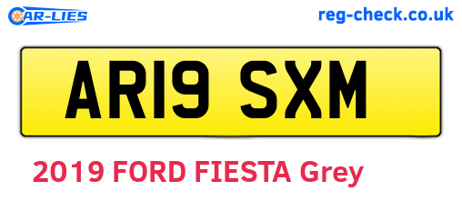 AR19SXM are the vehicle registration plates.
