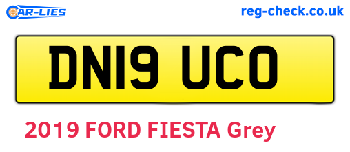 DN19UCO are the vehicle registration plates.