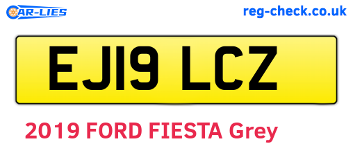 EJ19LCZ are the vehicle registration plates.