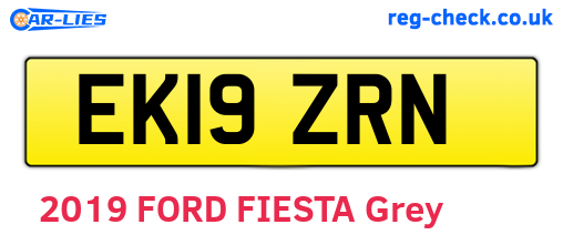 EK19ZRN are the vehicle registration plates.
