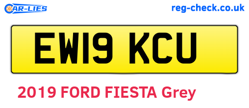 EW19KCU are the vehicle registration plates.