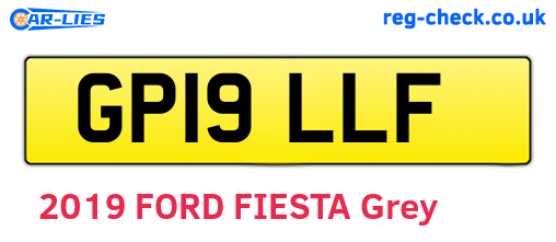 GP19LLF are the vehicle registration plates.