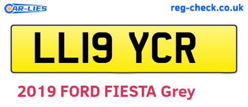 LL19YCR are the vehicle registration plates.