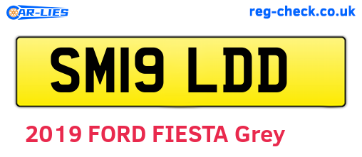 SM19LDD are the vehicle registration plates.
