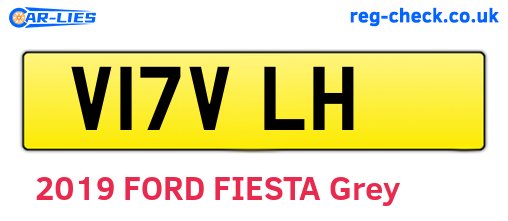 V17VLH are the vehicle registration plates.