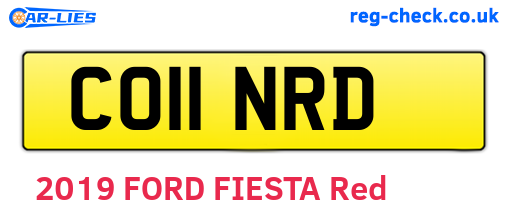 CO11NRD are the vehicle registration plates.