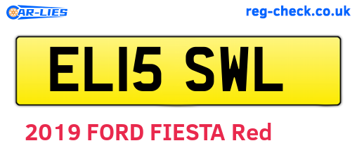 EL15SWL are the vehicle registration plates.