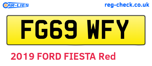 FG69WFY are the vehicle registration plates.