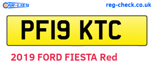 PF19KTC are the vehicle registration plates.