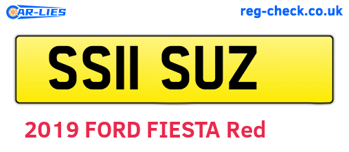 SS11SUZ are the vehicle registration plates.