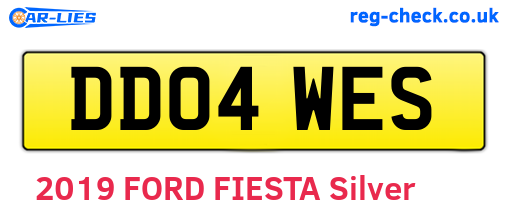 DD04WES are the vehicle registration plates.