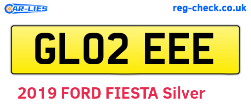 GL02EEE are the vehicle registration plates.