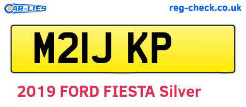 M21JKP are the vehicle registration plates.