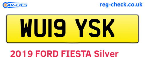 WU19YSK are the vehicle registration plates.