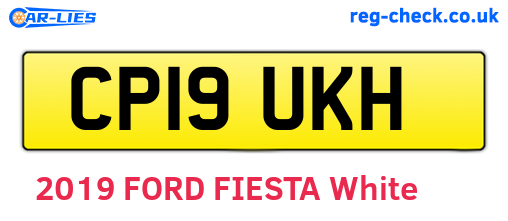 CP19UKH are the vehicle registration plates.