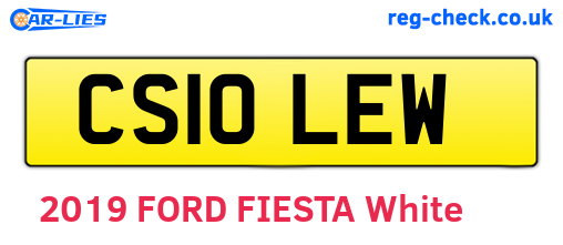 CS10LEW are the vehicle registration plates.