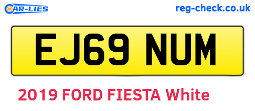EJ69NUM are the vehicle registration plates.
