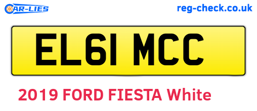 EL61MCC are the vehicle registration plates.