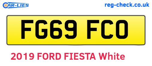 FG69FCO are the vehicle registration plates.