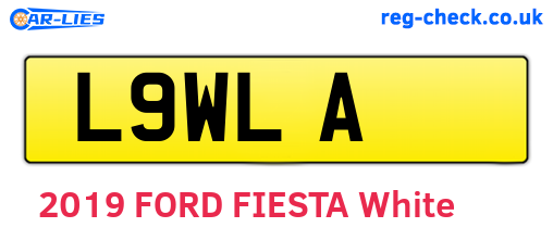 L9WLA are the vehicle registration plates.