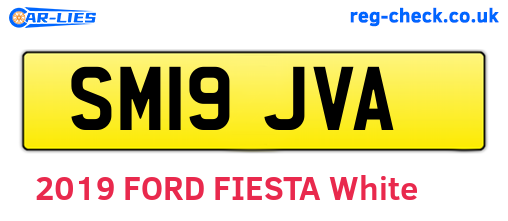 SM19JVA are the vehicle registration plates.