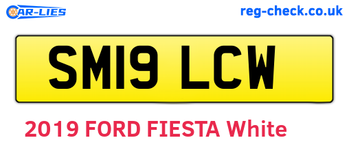 SM19LCW are the vehicle registration plates.