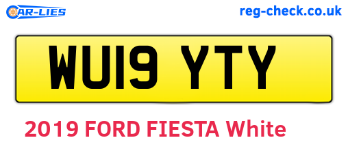 WU19YTY are the vehicle registration plates.