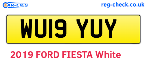 WU19YUY are the vehicle registration plates.