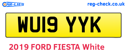 WU19YYK are the vehicle registration plates.