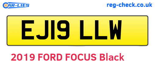 EJ19LLW are the vehicle registration plates.